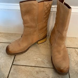 Timberland Tan Moto Boots